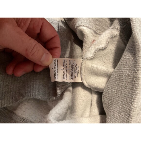 Women’s Crop Sweatshirt GBR Large Champion L Huskers Nebraska Crewneck Gray Top - Picture 7 of 8